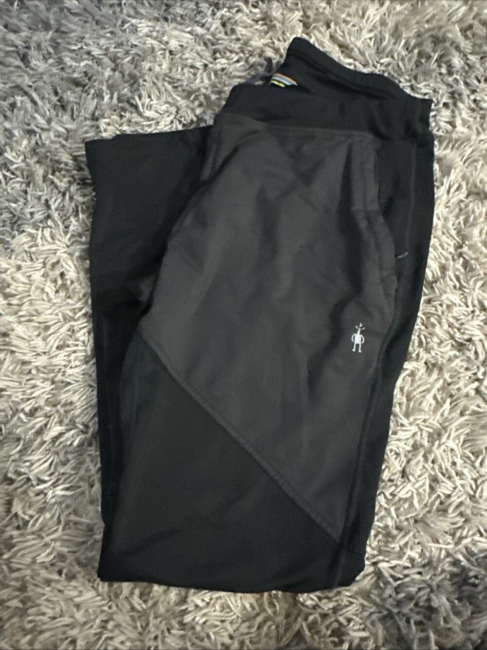 SMARTWOOL Pants Mens Merino Sport Fleece Pant Black Merino Blend Sz M